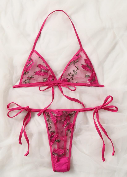 Conjunto Butterfly Aura – Lencería Bordada con Mariposas