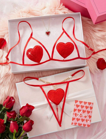 Body Lencería Sensual Encaje Floral Rojo con Tirantes Ajustables