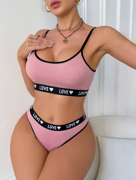 Conjunto Pink Desire – Lencería Deportiva Chic